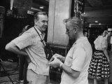 Buy Author Graham Greene Talking with Actor Alec Guinness on Location for " Our Man in Havana" at AllPosters.com