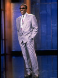 Talk Show Host Arsenio Hall Hamming It Up on Set of 