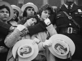 Buy Swooning Female Supporters of Sen. John F. Kennedy Awaiting Arrival for Presidential Campaign at AllPosters.com