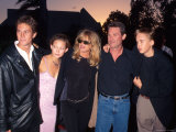 Goldie Hawn and Kurt Russell with Her Children, Oliver and Kate Hudson, and Their Son Wyatt