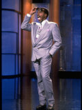 Talk Show Host Arsenio Hall Hamming It Up on Set of 