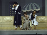 Dunholm Elliott, Maggie Smith and Robert Stephens in a Scene from Design for Living