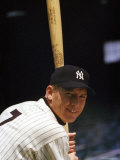 Ny Yankees Centerfielder Mickey Mantle at Bat