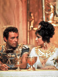 Buy Richard Burton and Elizabeth Taylor, in Costume, Chatting on Set During Filming of Cleopatra at AllPosters.com