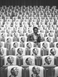Buy Comedian Bill Cosby Sitting in Empty Auditorium Filled with Copies of His Likeness on Each Seat at AllPosters.com