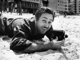 Film Maker Walt Disney Filming on Brazilian Beach