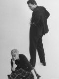 Buy Italian Director Federico Fellini and Actress Wife Giulietta Masina Posing in Studio at AllPosters.com