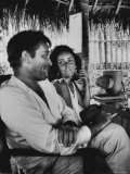 Richard Burton and Elizabeth Taylor on Location