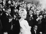 Elke Sommer Attending the Cannes Film Festival Amid a Sea of Photographers