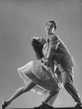 Dancers Kaye Popp and Stanley Catron Demonstrating the Lindy Hop