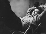 Brilliant Young Canadian Pianist Glenn Gould Laughing at a Columbia Recording Studio