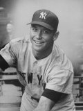 Buy Good Smiling Portrait of NY Yankees Outfielder Mickey Mantle in Away Gray NY Uniform at AllPosters.com