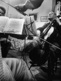 Alexander Schneider and Pablo Casals Playing at an Informal Recital at Casals' Home in Prades