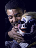James Earl Jones in Scene from The Blacks, Avant Garde Play by Jean Genet