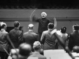 Conductor Arturo Toscanini Conducting Singers from the Metropolitan Opera Premium Photographic Print