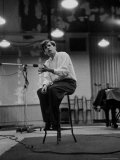 Buy Canadian Pianist Glenn Gould Listens in Columbia Recording Studio Decides to Record Section Again at AllPosters.com