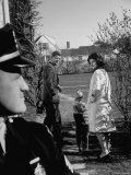 Buy Candidate John Kennedy, Wife Jacqueline and Daughter Caroline, Walk with Dog on Election Day at AllPosters.com