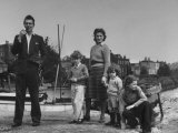 Buy Michael Redgrave Standing with His Wife and Children on Bank of Thames River Near Their Home at AllPosters.com