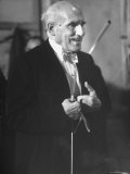 Conductor Arturo Toscanini Awaiting Cue Before the Tour Begins