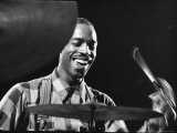 Percussionist Jo Jones at Cymbals at Recording Session for Jammin' the Blues