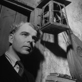 Buy British Actor Emlyn Williams Standing under a Lantern at AllPosters.com