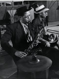 Buy Lester Young and Trombonist at Recording Session for Jammin' the Blues at AllPosters.com