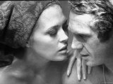 Faye Dunaway Practicing Scenes with Steve McQueen