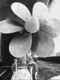 Twin Screw Propeller of New Cunard Liner