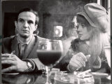 Buy Film Director Francois Truffaut with Actress Julie Christie During Filming of "Fahrenheit 451." at AllPosters.com