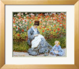 Camille Monet & Child in Artists Garden