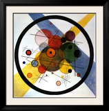 Circles in Circle Framed Art Print