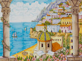 Ceramic Shop with Positano View Done in Tile, Positano, Amalfi, Campania, Italy