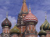 Onions of St. Basil's Cathedral, Red Square, Moscow, Russia
