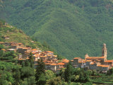 Hill Town View, Molini di Triora, Riviera di Ponente, Liguria, Italy