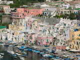 Buy Town View of Corricella Port, Procida Corricella, Bay of Naples, Campania, Italy at AllPosters.com