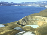 Viti Crater (With Hot Water) Beside Cold Lake Oskjuvain in Askja Caldera, Iceland Photographic Print