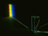 A Prism Refracts Light into Its Spectrum
