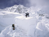 Buy Contimplating the Route, Khumbu Ice Fall at AllPosters.com