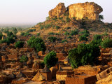 Overhead of Dogon Village Near Bandiagara, Songo, Mali