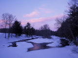 Buy Winter from Bridge on Lee-Hook Road, Wild and Scenic River, New Hampshire, USA at AllPosters.com