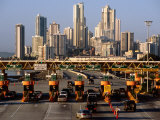 Buy Freeway Toll Gates and Paitilla Skyline, Panama City, Panama at AllPosters.com