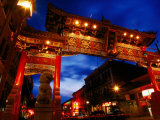 Buy Chinatown Main Gate at Night, Victoria, Canada at AllPosters.com