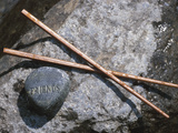 Buy Rock with the Word Friend and Chopsticks on Rock at AllPosters.com