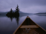 Buy A Canoe Ride on a Cloudy Morning on a Quite Lake at AllPosters.com