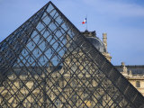 Buy The Louvre as Seen Through the Glass Pyramid of its Entrance at AllPosters.com