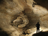Buy Cavers Stand in the New Discovery Bore Hole of Mammoth Cave at AllPosters.com