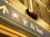 Buy Italian Sign in Train Station Pointing to Luggage Area at AllPosters.com