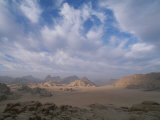 Panoramic View of the Wadi Rum Region from Jebel Burdah