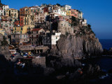 Views of Cliff-Top Village from Via Dell" Amore, Manarola, Italy