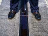 Buy Feet Standing on the East/West Meridian Line at the Royal Observatory, Greenwich, London, Uk at AllPosters.com